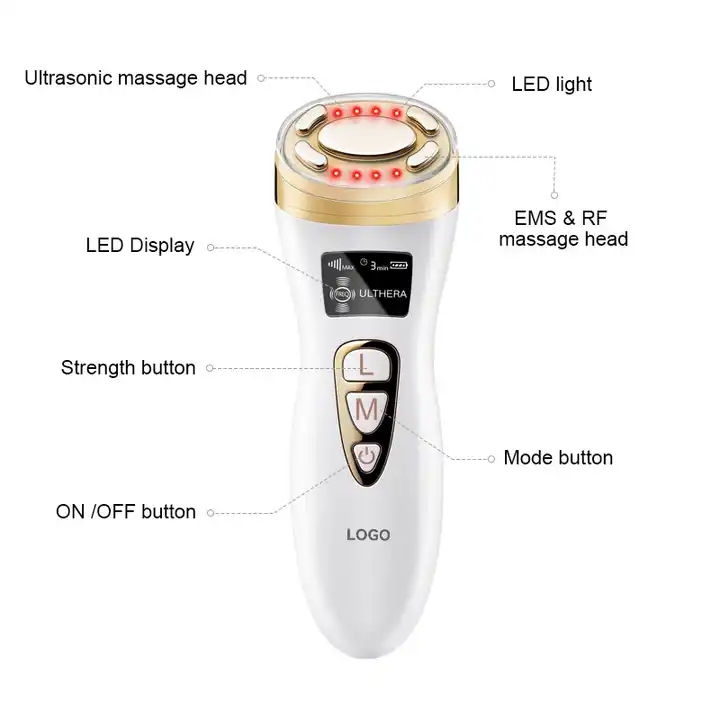 Skb - 1803 ultrasonique RF EMS guidé rides soins de la peau anti - âge Beauty meter 